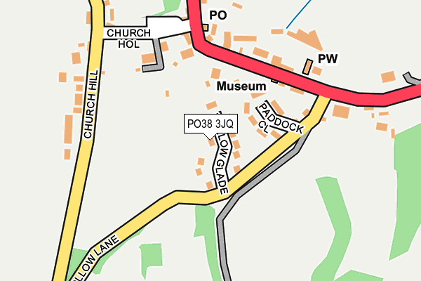 PO38 3JQ map - OS OpenMap – Local (Ordnance Survey) PO38 3JQ map - OS OpenMap – Local (Ordnance Survey)