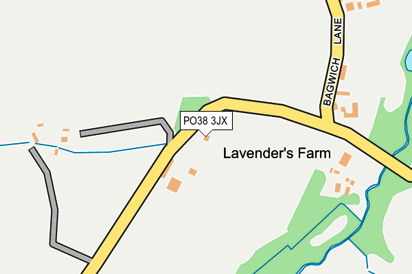 PO38 3JX map - OS OpenMap – Local (Ordnance Survey) PO38 3JX map - OS OpenMap – Local (Ordnance Survey)