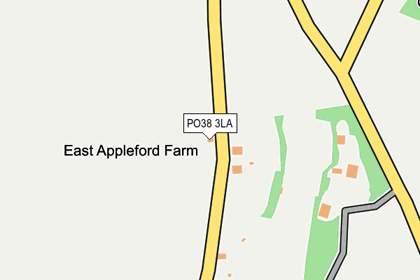 PO38 3LA map - OS OpenMap – Local (Ordnance Survey)