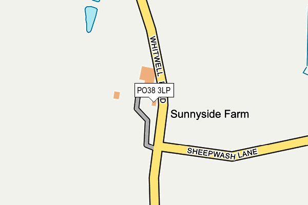 PO38 3LP map - OS OpenMap – Local (Ordnance Survey) PO38 3LP map - OS OpenMap – Local (Ordnance Survey)