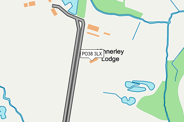 PO38 3LX map - OS OpenMap – Local (Ordnance Survey) PO38 3LX map - OS OpenMap – Local (Ordnance Survey)