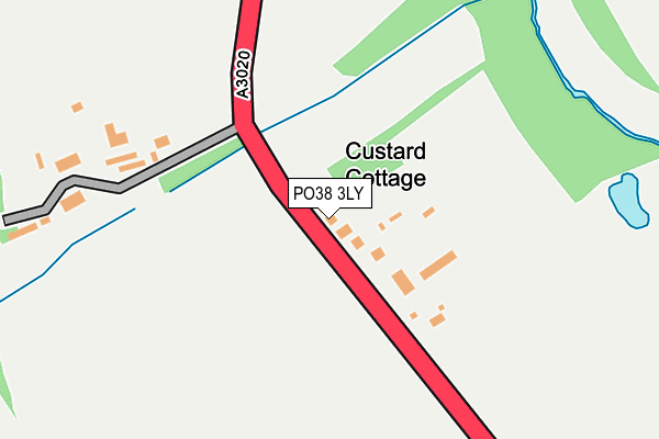 PO38 3LY map - OS OpenMap – Local (Ordnance Survey) PO38 3LY map - OS OpenMap – Local (Ordnance Survey)