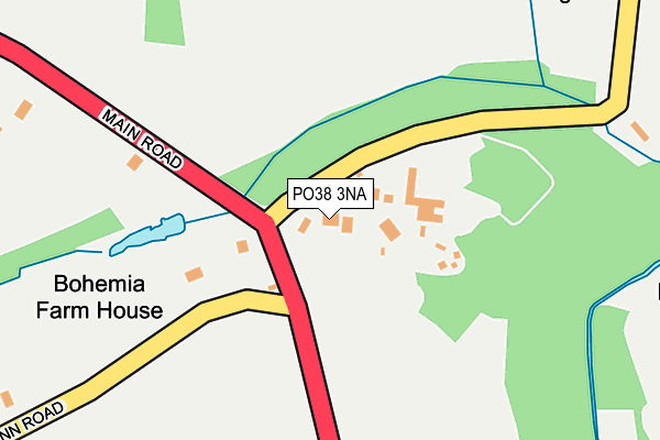 PO38 3NA map - OS OpenMap – Local (Ordnance Survey) PO38 3NA map - OS OpenMap – Local (Ordnance Survey)