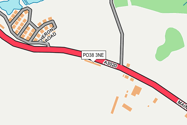 PO38 3NE map - OS OpenMap – Local (Ordnance Survey) PO38 3NE map - OS OpenMap – Local (Ordnance Survey)