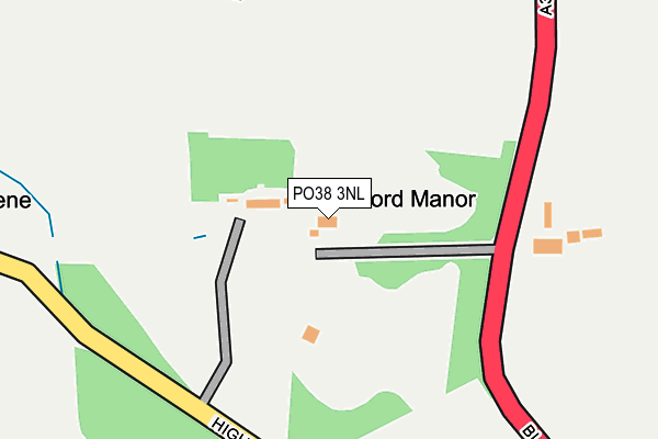 PO38 3NL map - OS OpenMap – Local (Ordnance Survey) PO38 3NL map - OS OpenMap – Local (Ordnance Survey)