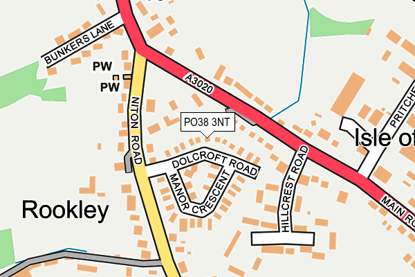 PO38 3NT map - OS OpenMap – Local (Ordnance Survey) PO38 3NT map - OS OpenMap – Local (Ordnance Survey)