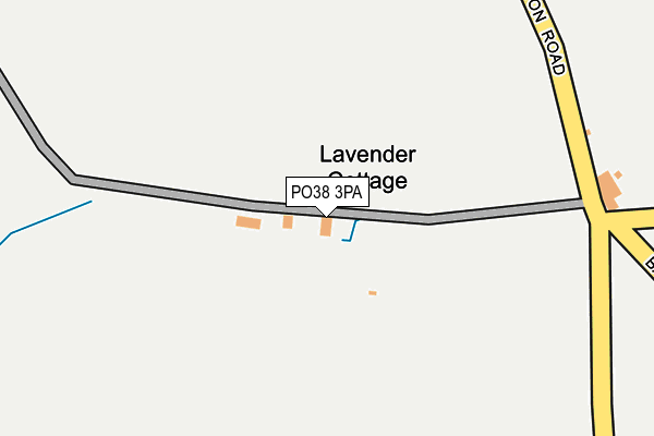 PO38 3PA map - OS OpenMap – Local (Ordnance Survey) PO38 3PA map - OS OpenMap – Local (Ordnance Survey)