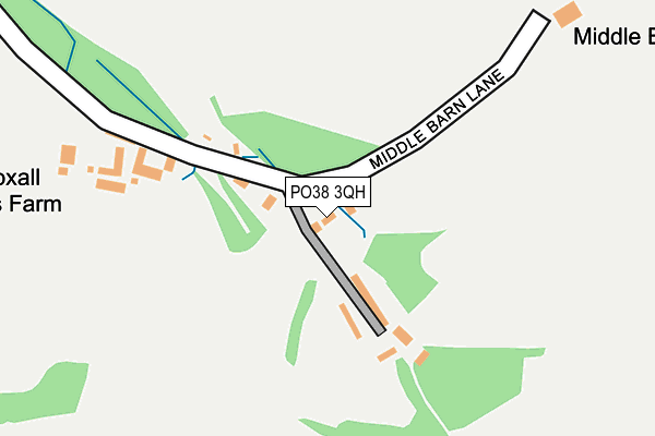PO38 3QH map - OS OpenMap – Local (Ordnance Survey) PO38 3QH map - OS OpenMap – Local (Ordnance Survey)