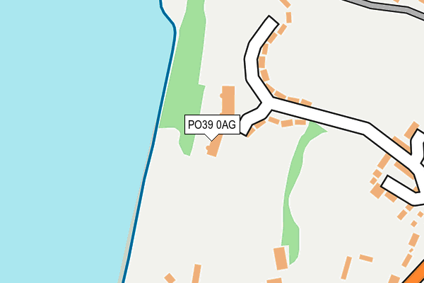 PO39 0AG map - OS OpenMap – Local (Ordnance Survey) PO39 0AG map - OS OpenMap – Local (Ordnance Survey)