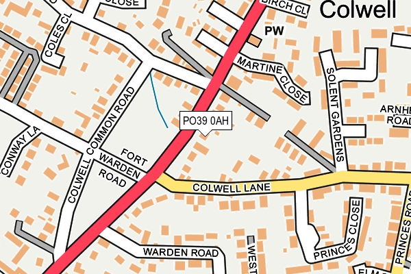 PO39 0AH map - OS OpenMap – Local (Ordnance Survey) PO39 0AH map - OS OpenMap – Local (Ordnance Survey)