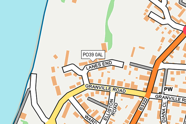 PO39 0AL map - OS OpenMap – Local (Ordnance Survey) PO39 0AL map - OS OpenMap – Local (Ordnance Survey)
