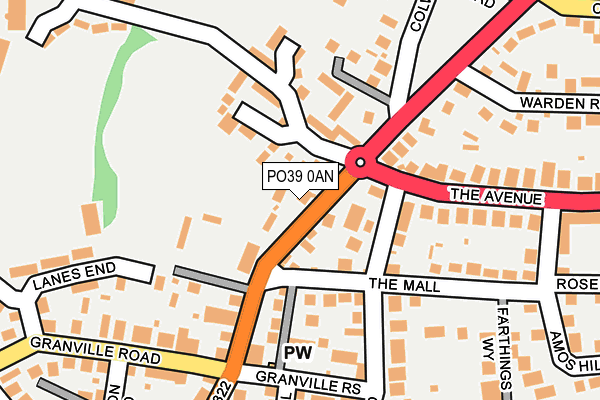 PO39 0AN map - OS OpenMap – Local (Ordnance Survey) PO39 0AN map - OS OpenMap – Local (Ordnance Survey)