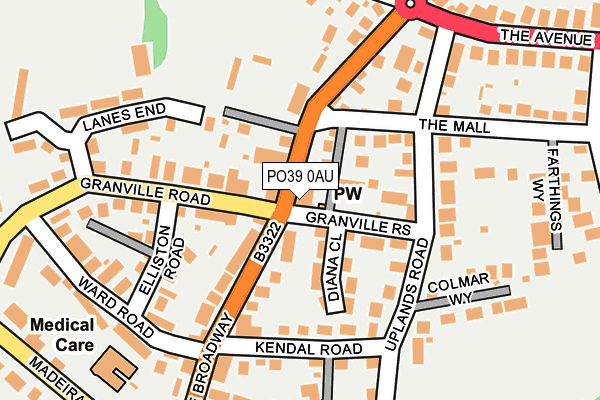 PO39 0AU map - OS OpenMap – Local (Ordnance Survey) PO39 0AU map - OS OpenMap – Local (Ordnance Survey)