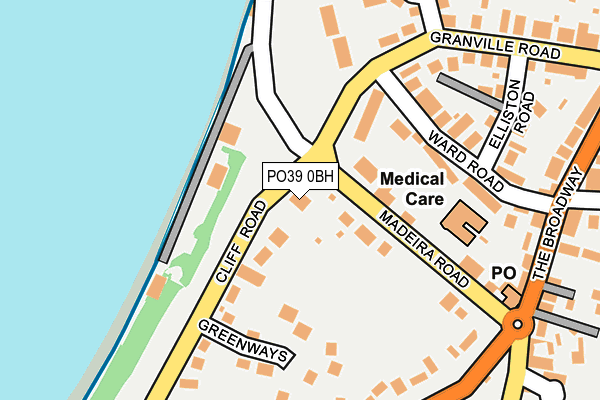 PO39 0BH map - OS OpenMap – Local (Ordnance Survey) PO39 0BH map - OS OpenMap – Local (Ordnance Survey)
