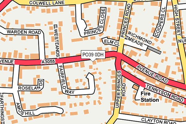 PO39 0DH map - OS OpenMap – Local (Ordnance Survey) PO39 0DH map - OS OpenMap – Local (Ordnance Survey)