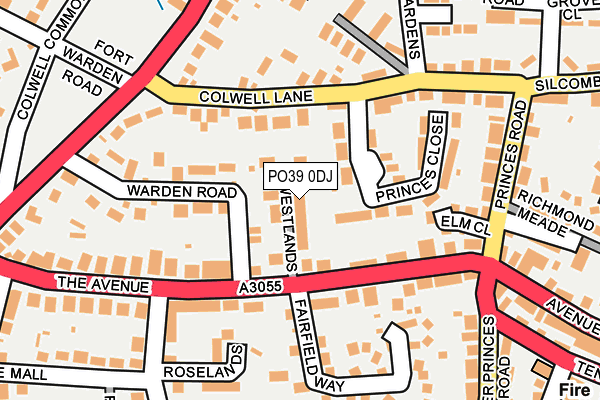 PO39 0DJ map - OS OpenMap – Local (Ordnance Survey) PO39 0DJ map - OS OpenMap – Local (Ordnance Survey)