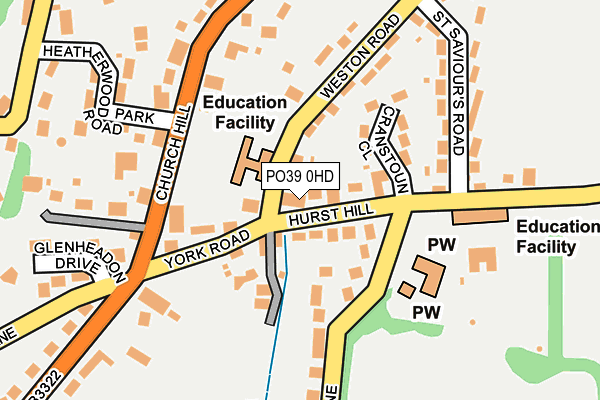 PO39 0HD map - OS OpenMap – Local (Ordnance Survey) PO39 0HD map - OS OpenMap – Local (Ordnance Survey)