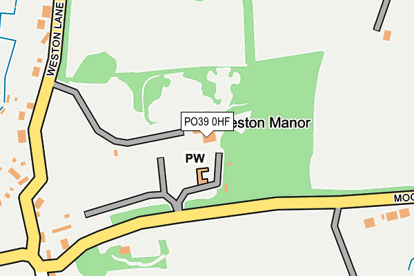 PO39 0HF map - OS OpenMap – Local (Ordnance Survey)