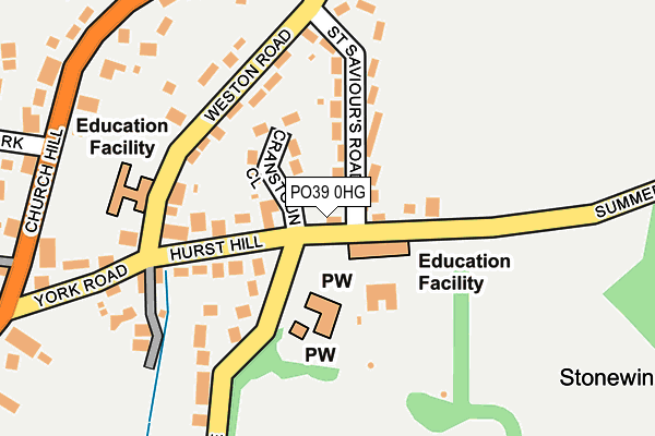 PO39 0HG map - OS OpenMap – Local (Ordnance Survey) PO39 0HG map - OS OpenMap – Local (Ordnance Survey)