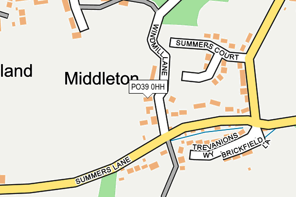 PO39 0HH map - OS OpenMap – Local (Ordnance Survey)