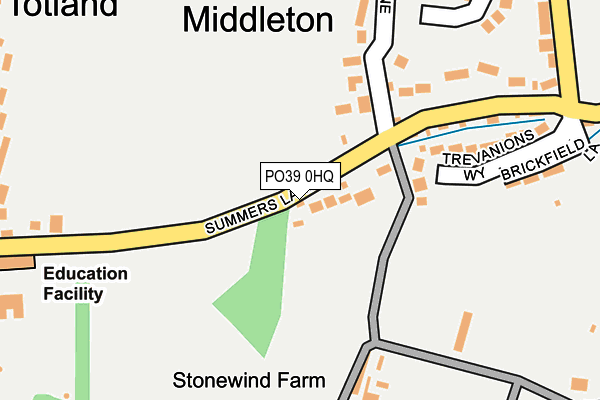 PO39 0HQ map - OS OpenMap – Local (Ordnance Survey)