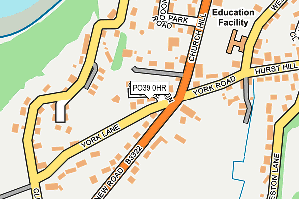 PO39 0HR map - OS OpenMap – Local (Ordnance Survey) PO39 0HR map - OS OpenMap – Local (Ordnance Survey)
