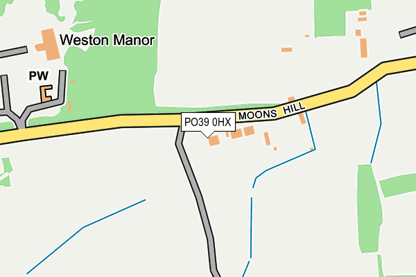 PO39 0HX map - OS OpenMap – Local (Ordnance Survey)