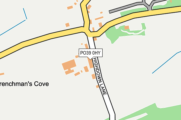 PO39 0HY map - OS OpenMap – Local (Ordnance Survey) PO39 0HY map - OS OpenMap – Local (Ordnance Survey)