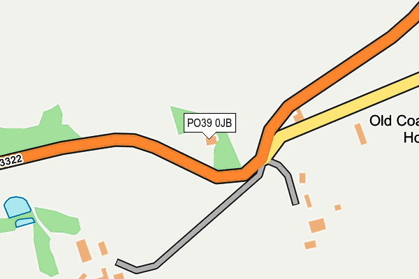 PO39 0JB map - OS OpenMap – Local (Ordnance Survey) PO39 0JB map - OS OpenMap – Local (Ordnance Survey)