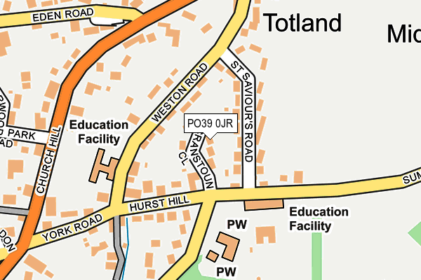 PO39 0JR map - OS OpenMap – Local (Ordnance Survey) PO39 0JR map - OS OpenMap – Local (Ordnance Survey)
