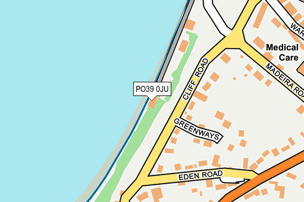 PO39 0JU map - OS OpenMap – Local (Ordnance Survey) PO39 0JU map - OS OpenMap – Local (Ordnance Survey)