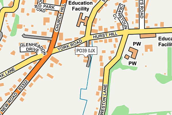 PO39 0JX map - OS OpenMap – Local (Ordnance Survey) PO39 0JX map - OS OpenMap – Local (Ordnance Survey)