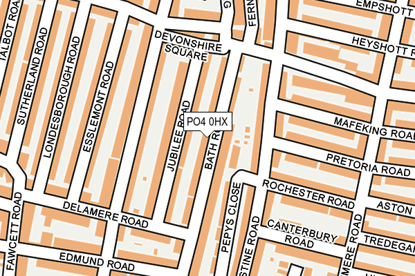PO4 0HX map - OS OpenMap – Local (Ordnance Survey) PO4 0HX map - OS OpenMap – Local (Ordnance Survey)