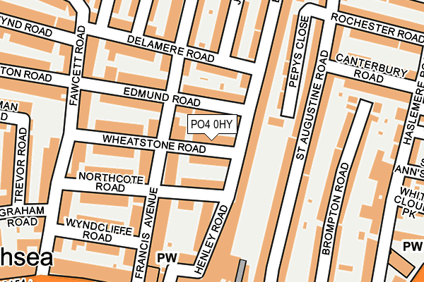 PO4 0HY map - OS OpenMap – Local (Ordnance Survey) PO4 0HY map - OS OpenMap – Local (Ordnance Survey)
