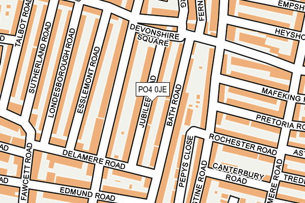 PO4 0JE map - OS OpenMap – Local (Ordnance Survey) PO4 0JE map - OS OpenMap – Local (Ordnance Survey)
