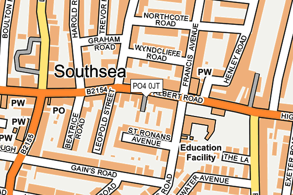 PO4 0JT map - OS OpenMap – Local (Ordnance Survey) PO4 0JT map - OS OpenMap – Local (Ordnance Survey)