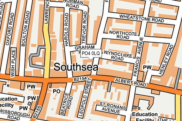 PO4 0LQ map - OS OpenMap – Local (Ordnance Survey) PO4 0LQ map - OS OpenMap – Local (Ordnance Survey)