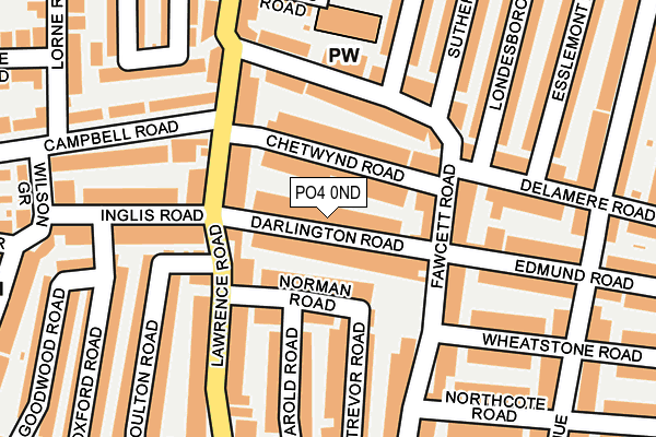 PO4 0ND map - OS OpenMap – Local (Ordnance Survey) PO4 0ND map - OS OpenMap – Local (Ordnance Survey)