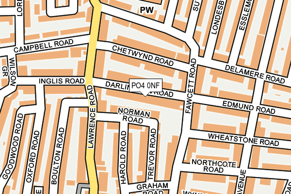 PO4 0NF map - OS OpenMap – Local (Ordnance Survey) PO4 0NF map - OS OpenMap – Local (Ordnance Survey)