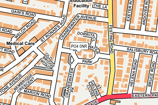 PO4 0NR map - OS OpenMap – Local (Ordnance Survey) PO4 0NR map - OS OpenMap – Local (Ordnance Survey)