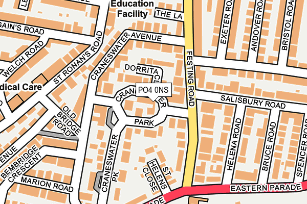 PO4 0NS map - OS OpenMap – Local (Ordnance Survey) PO4 0NS map - OS OpenMap – Local (Ordnance Survey)