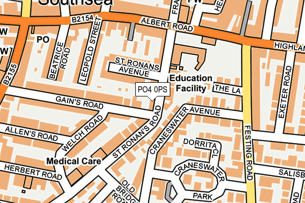 PO4 0PS map - OS OpenMap – Local (Ordnance Survey) PO4 0PS map - OS OpenMap – Local (Ordnance Survey)