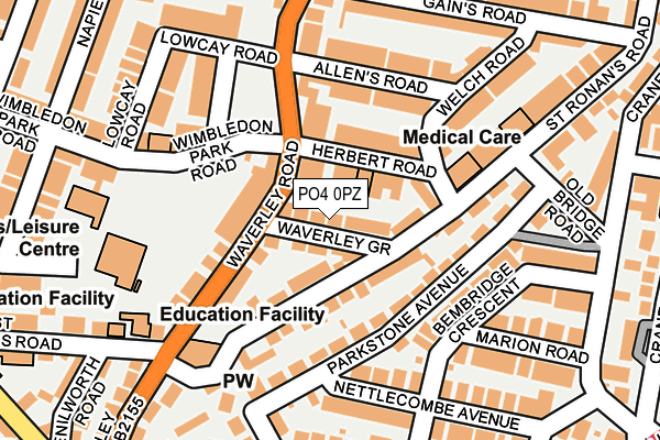 PO4 0PZ map - OS OpenMap – Local (Ordnance Survey) PO4 0PZ map - OS OpenMap – Local (Ordnance Survey)