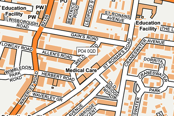 PO4 0QD map - OS OpenMap – Local (Ordnance Survey) PO4 0QD map - OS OpenMap – Local (Ordnance Survey)