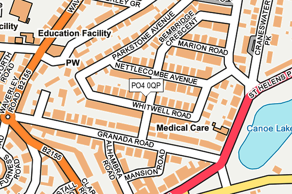 PO4 0QP map - OS OpenMap – Local (Ordnance Survey)