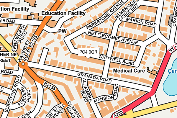 PO4 0QR map - OS OpenMap – Local (Ordnance Survey) PO4 0QR map - OS OpenMap – Local (Ordnance Survey)