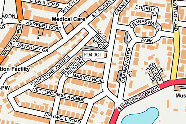 PO4 0QT map - OS OpenMap – Local (Ordnance Survey) PO4 0QT map - OS OpenMap – Local (Ordnance Survey)