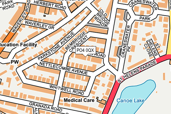 PO4 0QX map - OS OpenMap – Local (Ordnance Survey) PO4 0QX map - OS OpenMap – Local (Ordnance Survey)