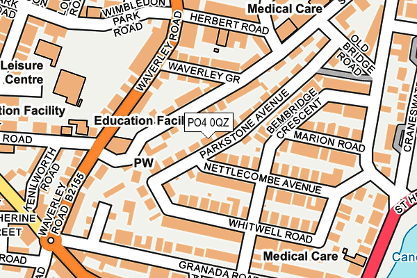 PO4 0QZ map - OS OpenMap – Local (Ordnance Survey)
