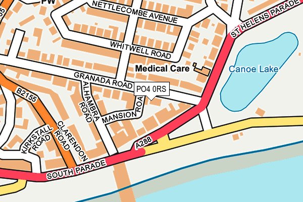 PO4 0RS map - OS OpenMap – Local (Ordnance Survey)